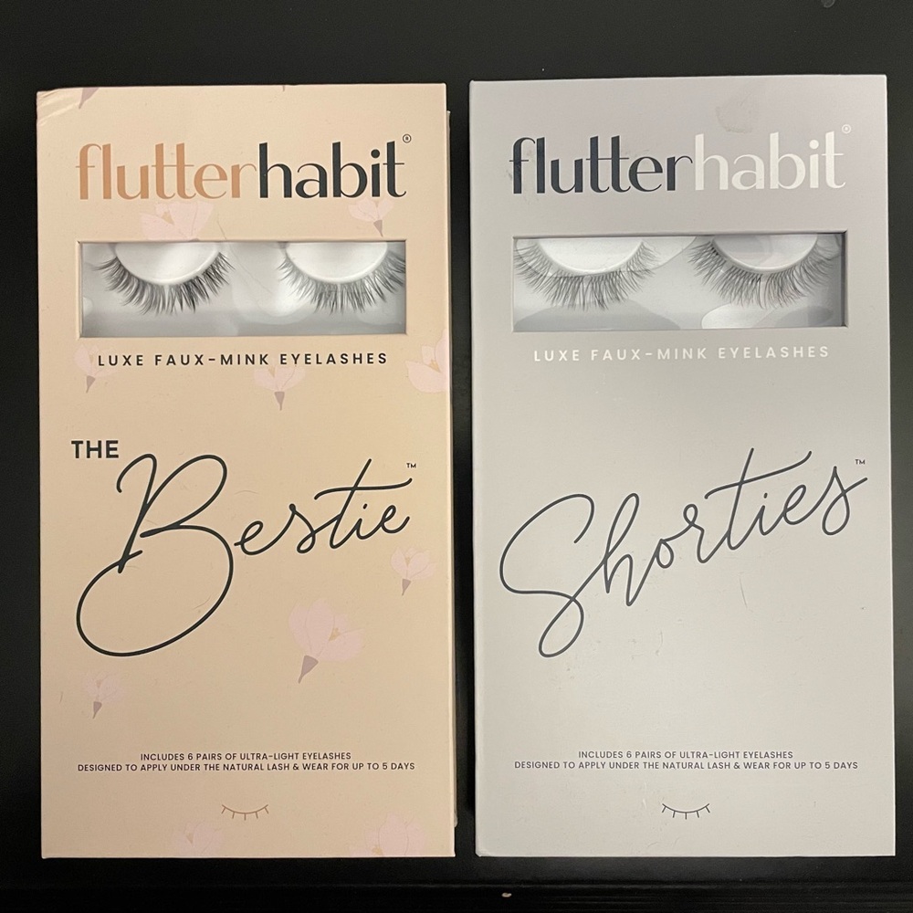 FlutterHabit Luxe Faux-Mink Eyelashes Set